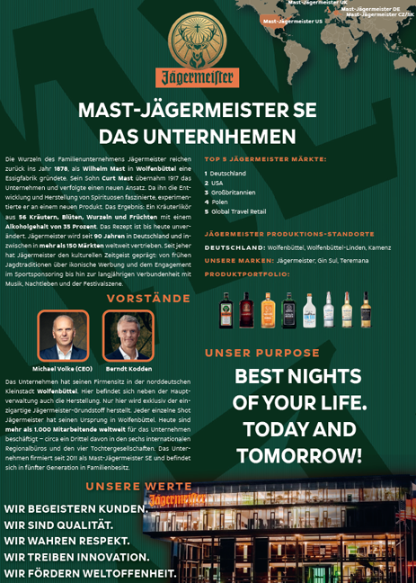 Jaegermeister Unternehmen Fact Sheet DE